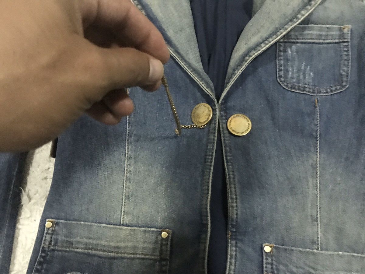 Moschino Moschino Denim Jacket Jeans Nice Design Size US XXS / EU 40 - 6 Thumbnail