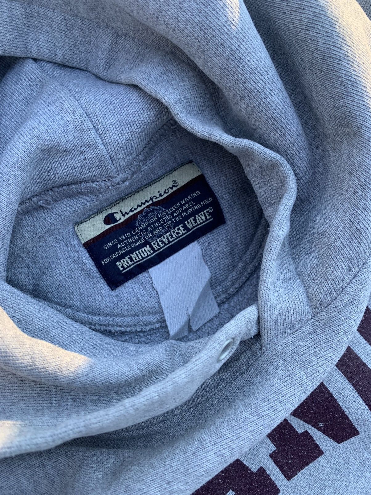 Champion Vintage Champion Roanoke College Reverse Weave Hoodie Size US XL / EU 56 / 4 - 4 Thumbnail