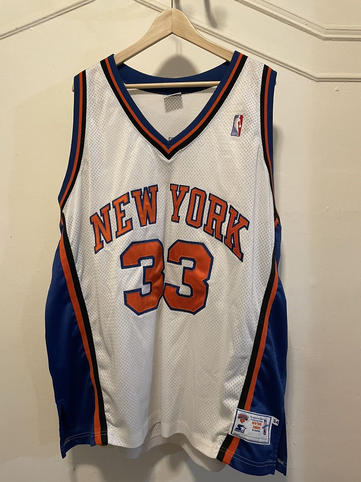 Vintage 90s Champion NEW YORK KNICKS PATRICK EWING Replica JERSEY NBA (size  52)
