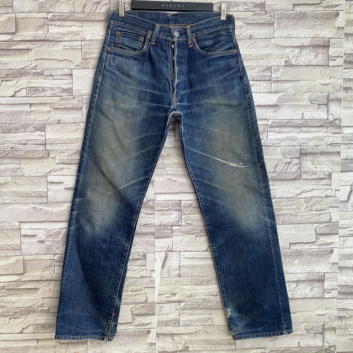 Evisu Vintage Evisu Distressed Denim Selvedge Jeans 30x30 Size US 30 / EU 46 - 3 Thumbnail