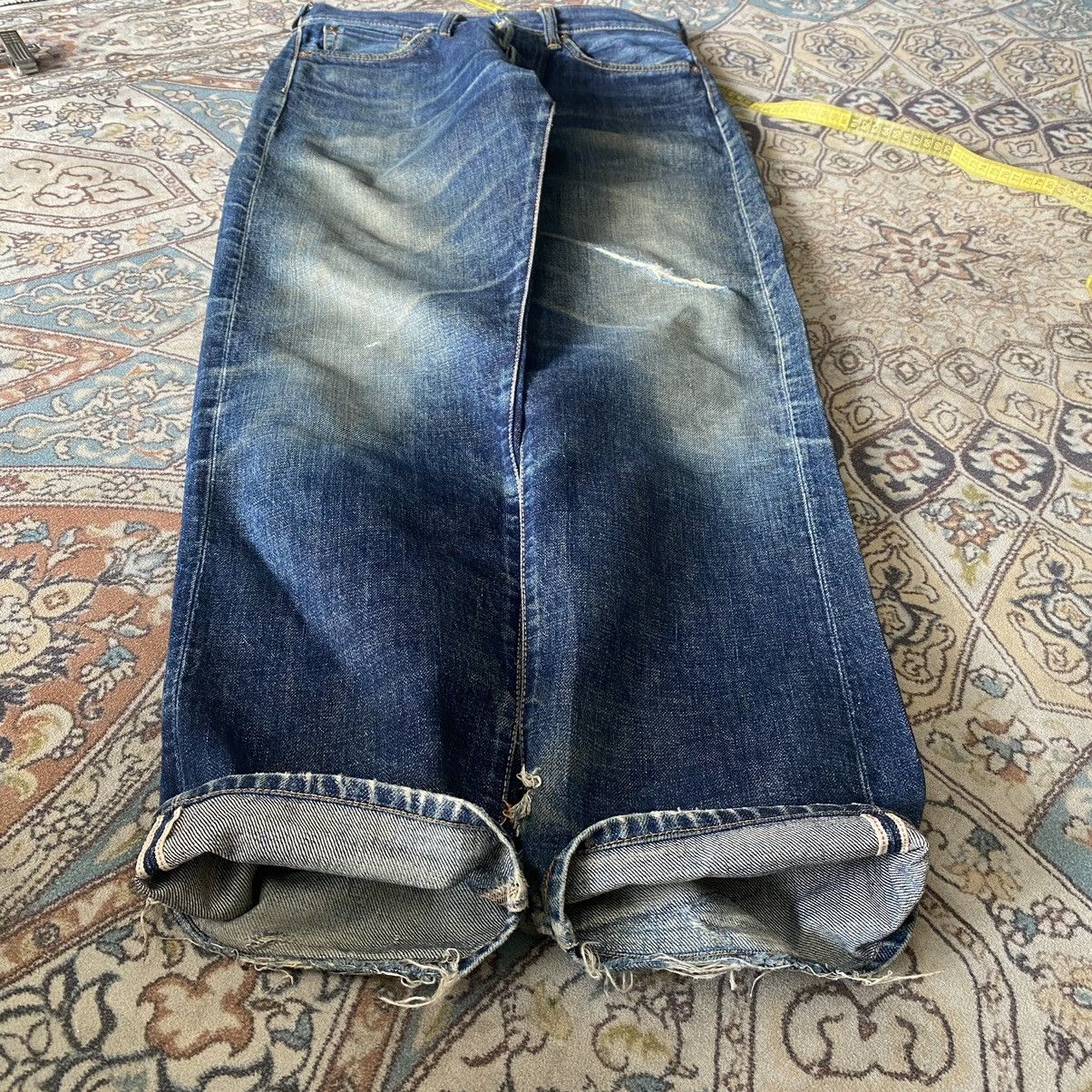 Evisu Vintage Evisu Distressed Denim Selvedge Jeans 30x30 Size US 30 / EU 46 - 22 Thumbnail