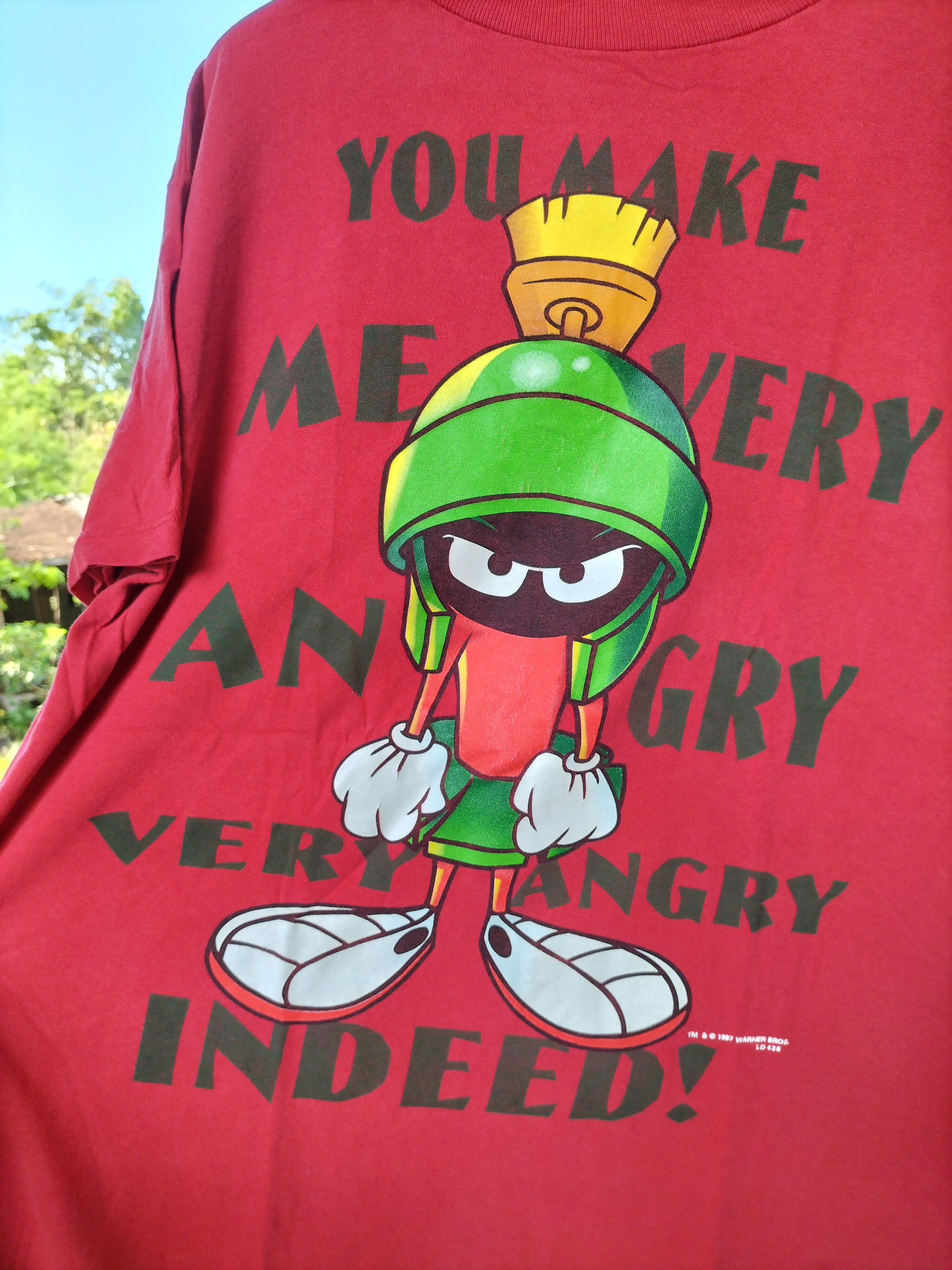 Warner Bros Vintage 90s Marvin Looney Tunes Warnerbros 1997 Size US L / EU 52-54 / 3 - 3 Thumbnail