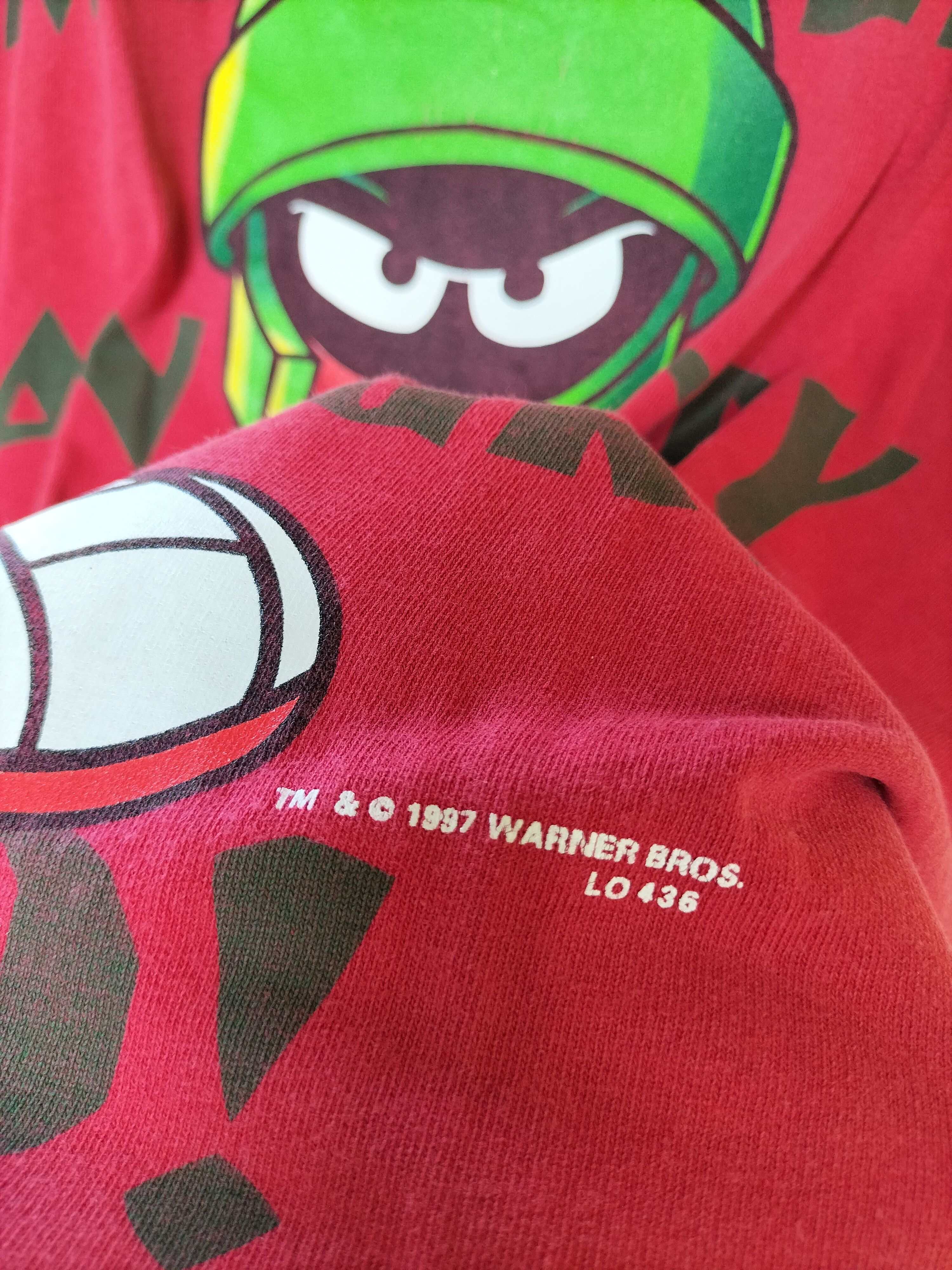 Warner Bros Vintage 90s Marvin Looney Tunes Warnerbros 1997 Size US L / EU 52-54 / 3 - 2 Thumbnail