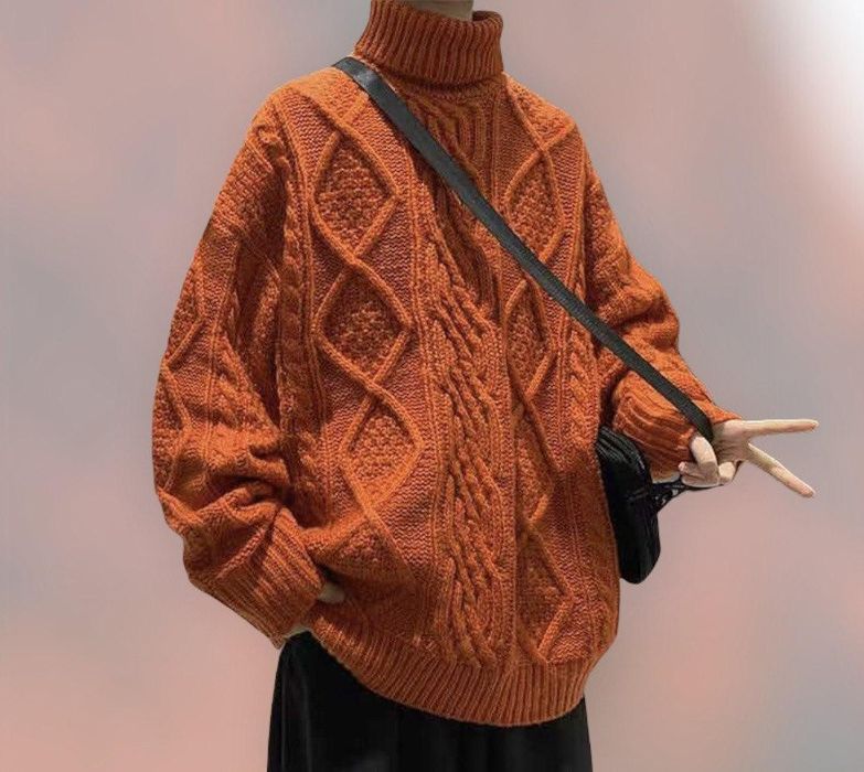 Hype New 2022 Stylish Futuristic Turtleneck High Collar Knitwear Grailed