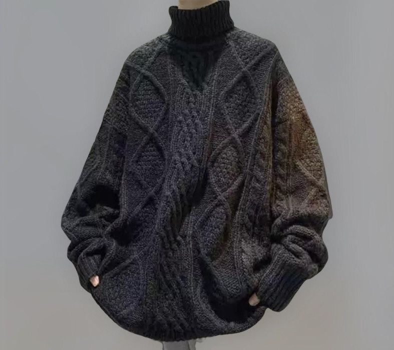 Hype New 2022 Stylish Futuristic Turtleneck High Collar Knitwear Grailed