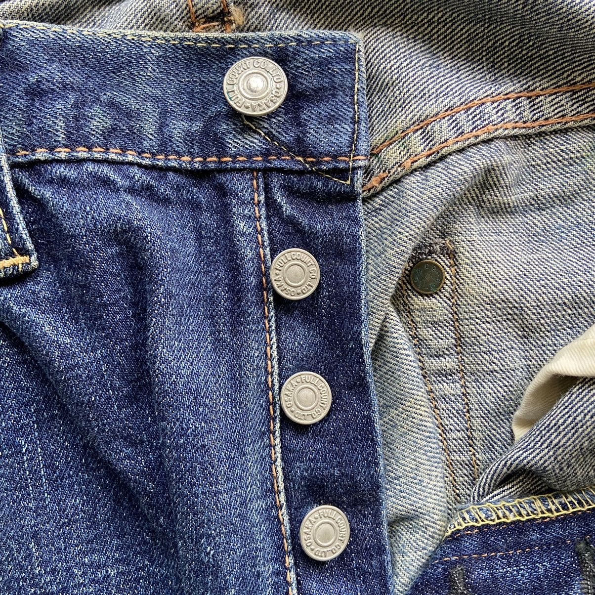 Full Count & Co. Vintage Full Count Selvedge Denim Jeans Size US 30 / EU 46 - 10 Thumbnail