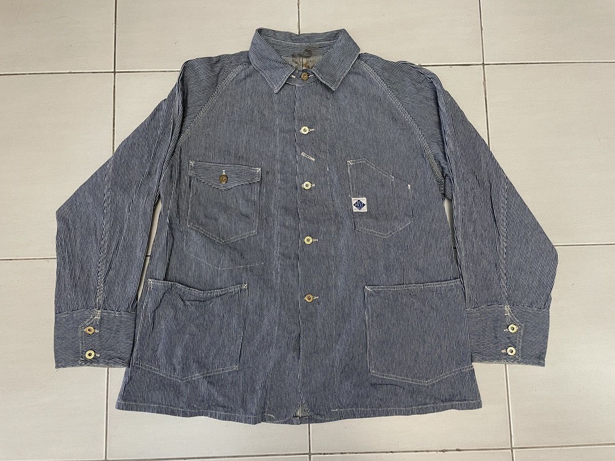 Post Overalls Vtg Post Overalls workwear denime jacket Size US L / EU 52-54 / 3 - 1 Thumbnail