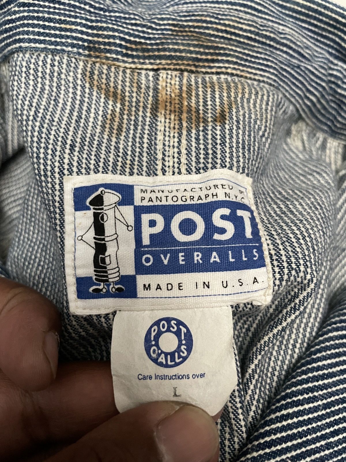 Post Overalls Vtg Post Overalls workwear denime jacket Size US L / EU 52-54 / 3 - 10 Thumbnail