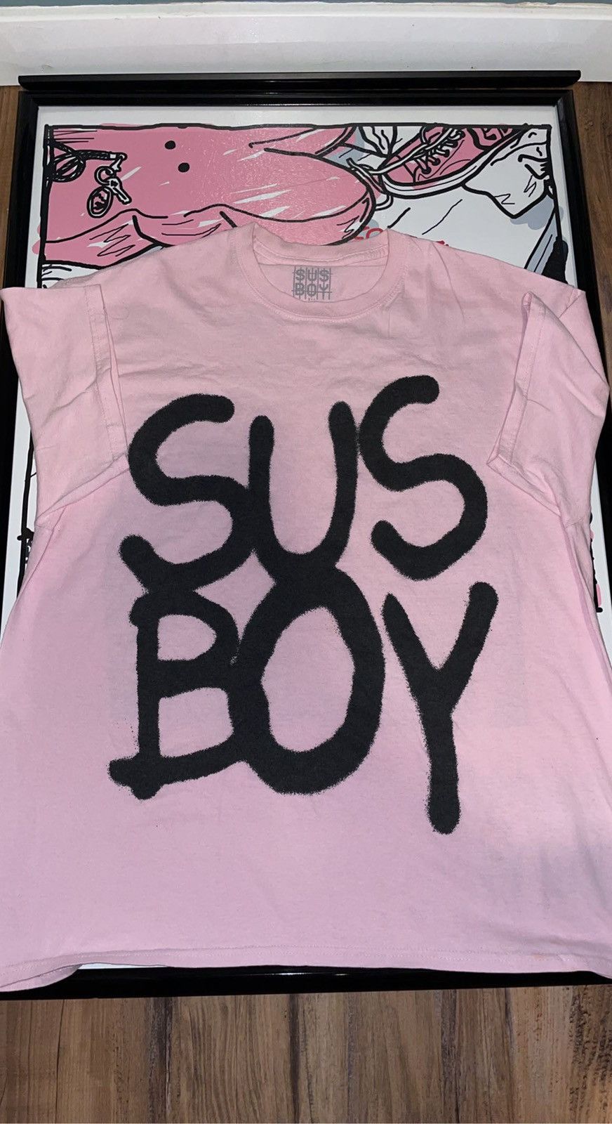 Sus Boy LIL PEEP X SUS BOY LIMITED EDITION PINK TEE Grailed