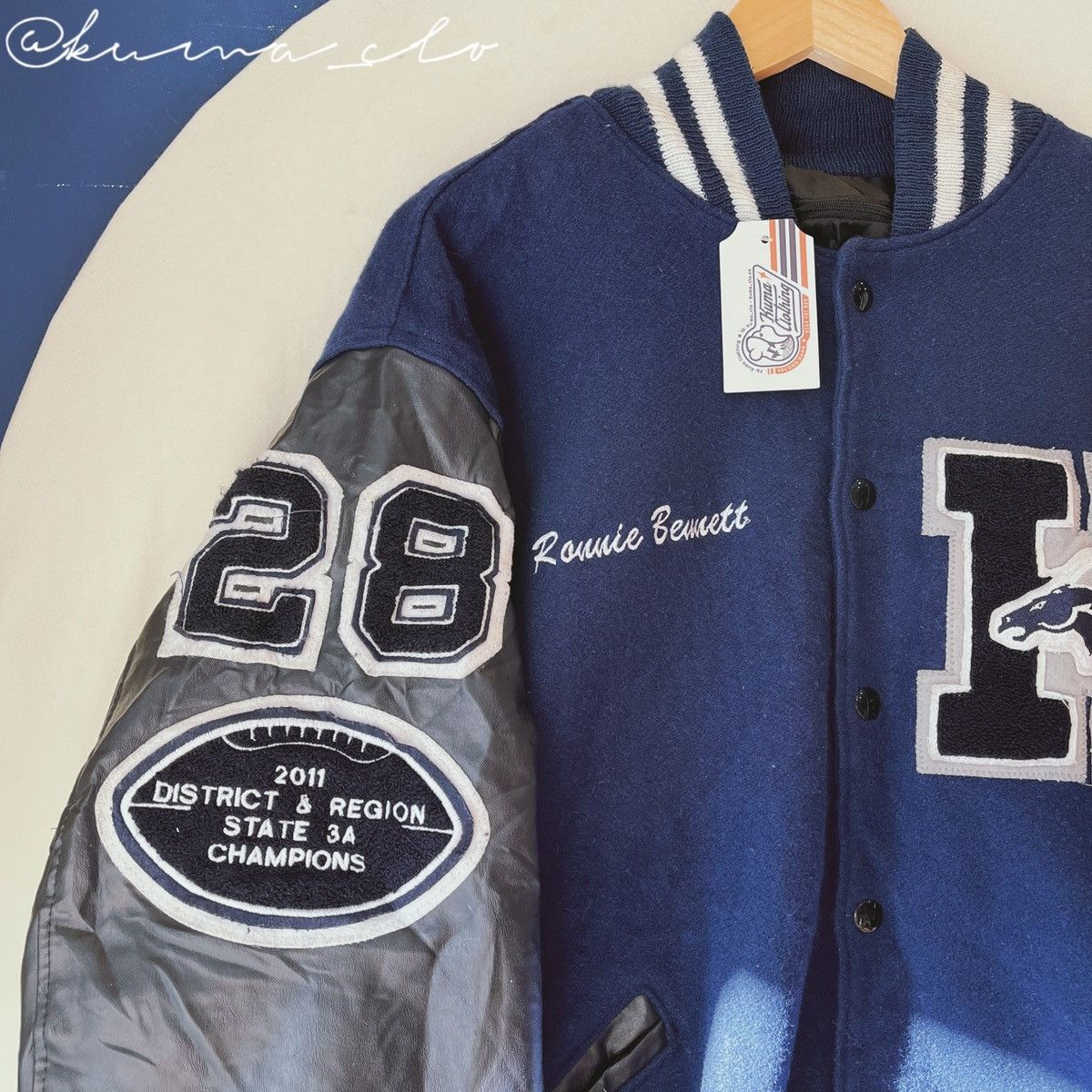 Neff Varsity jacket letterman Grailed