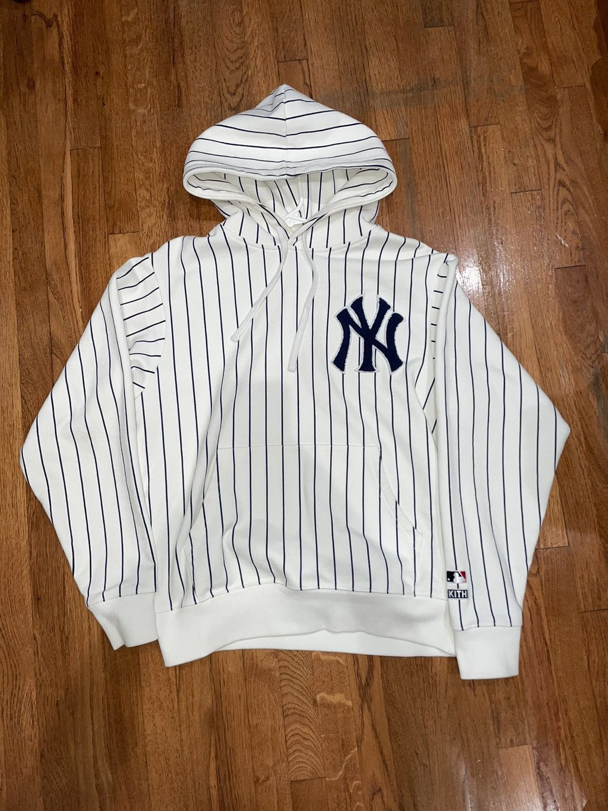 Kith Kith for MLB Yankees Pinstripe Hoodie | Grailed