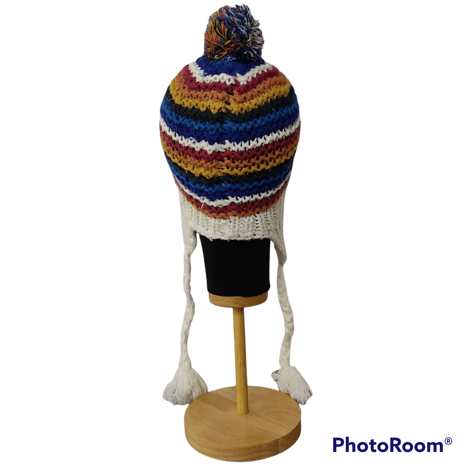 Cross Colours × Japanese Brand Multi Colour Beanie Knitewear Size ONE SIZE - 5 Thumbnail
