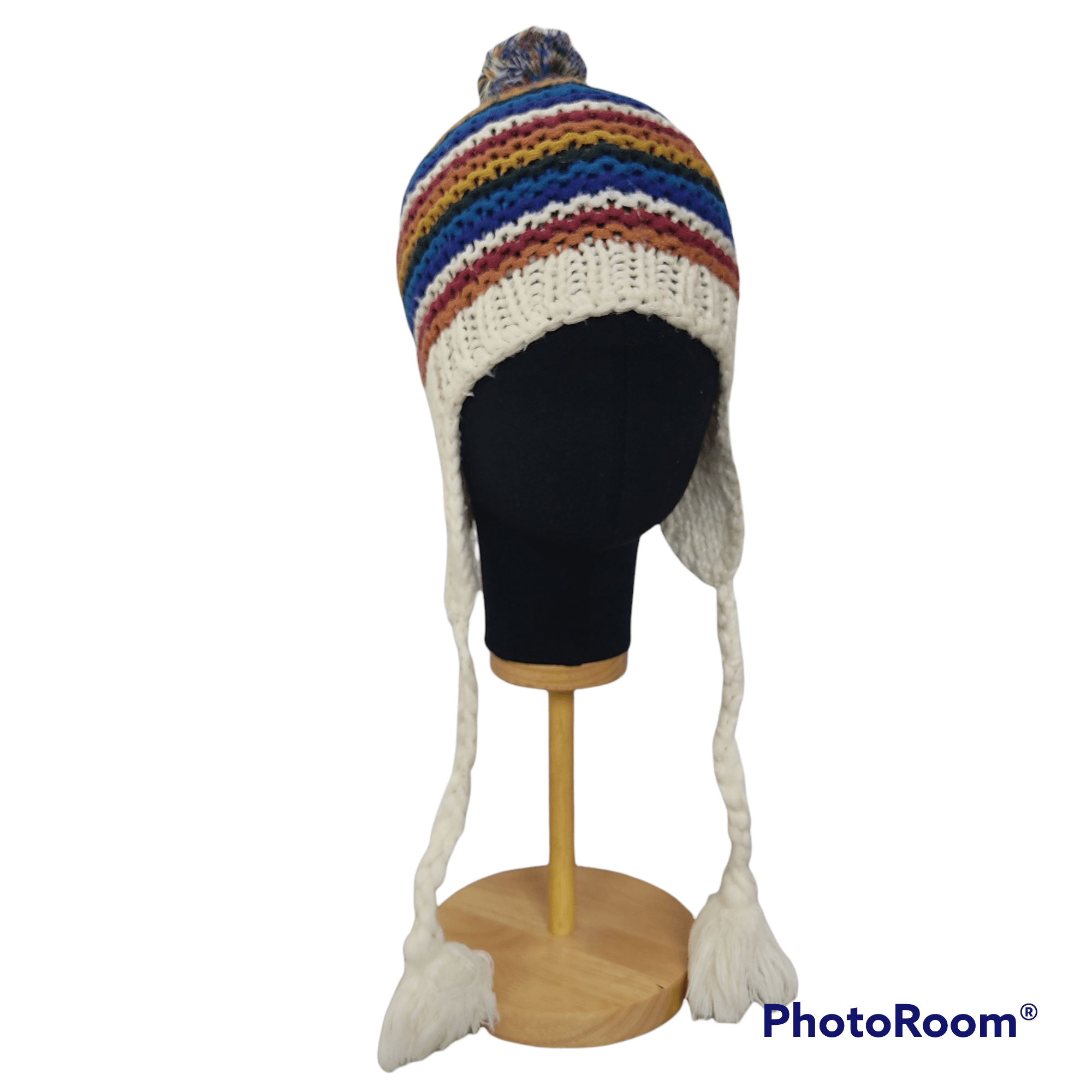 Cross Colours × Japanese Brand Multi Colour Beanie Knitewear Size ONE SIZE - 2 Thumbnail