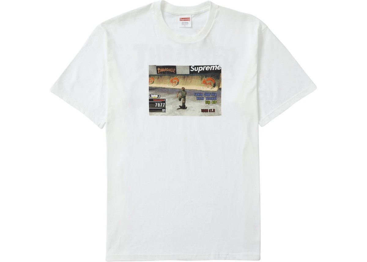 Supreme Thrasher Game Tee White