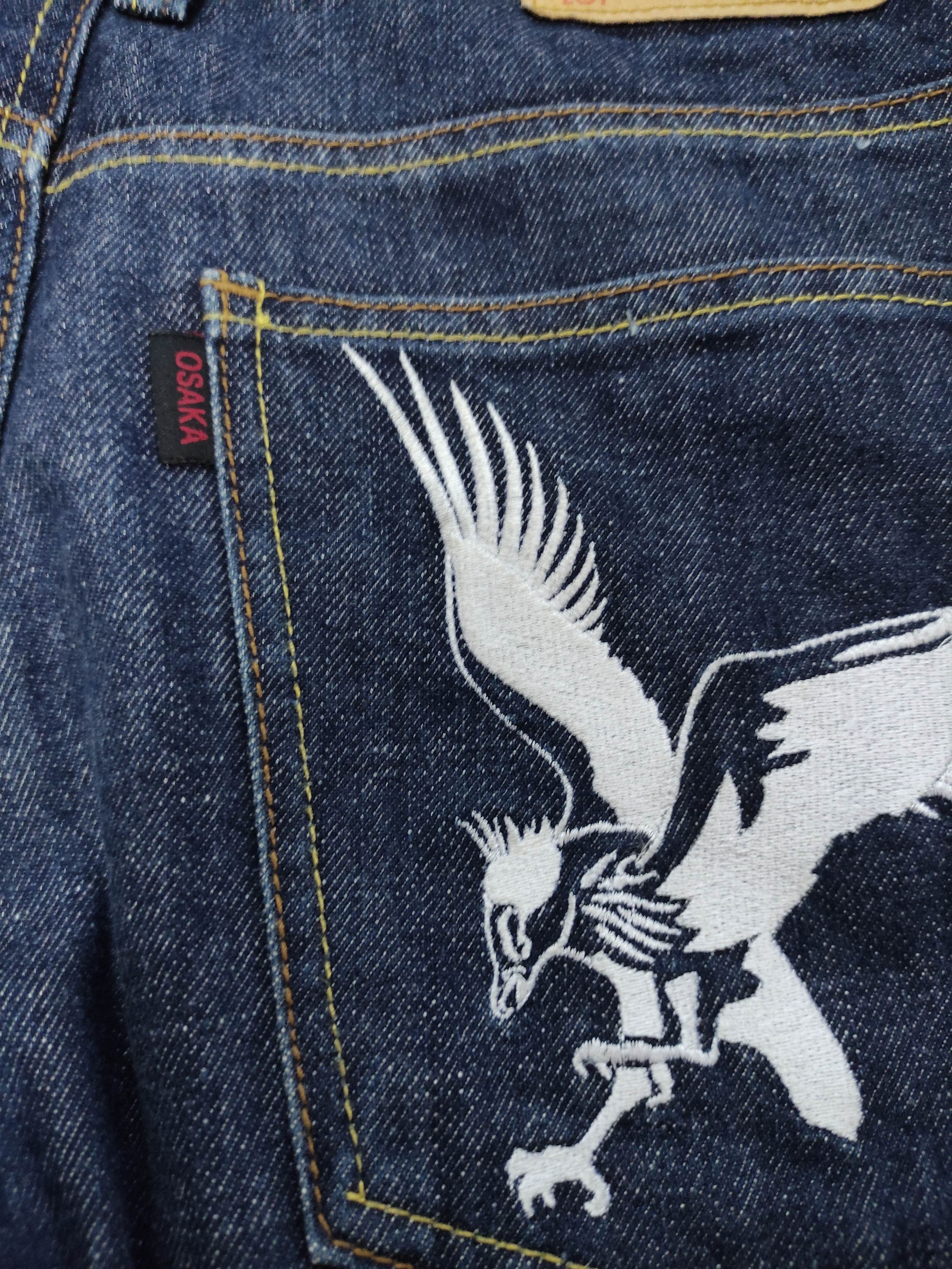 Japanese Brand JAPANESE BRAND OSAKA SPECIAL EMBROIDERED EAGLE DENIM JEANS Size US 34 / EU 50 - 5 Thumbnail