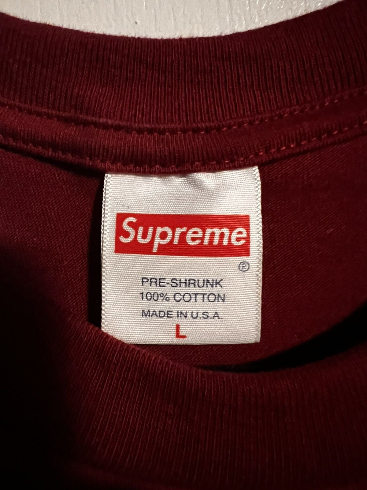Supreme Supreme Samurai Tee Cardinal Large Size US L / EU 52-54 / 3 - 3 Thumbnail