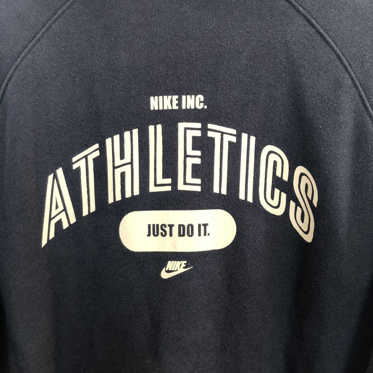 Nike × Vintage NIKE ATHLETICS SNAPBUTTON VARSITY JACKET Size US M / EU 48-50 / 2 - 10 Thumbnail