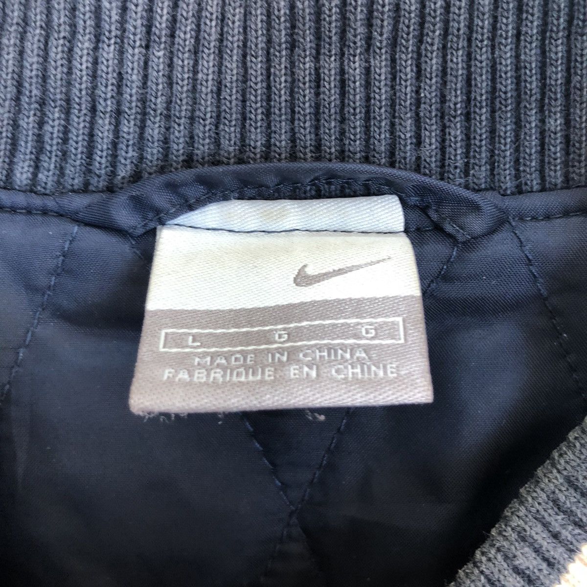 Nike × Vintage NIKE ATHLETICS SNAPBUTTON VARSITY JACKET Size US M / EU 48-50 / 2 - 8 Thumbnail