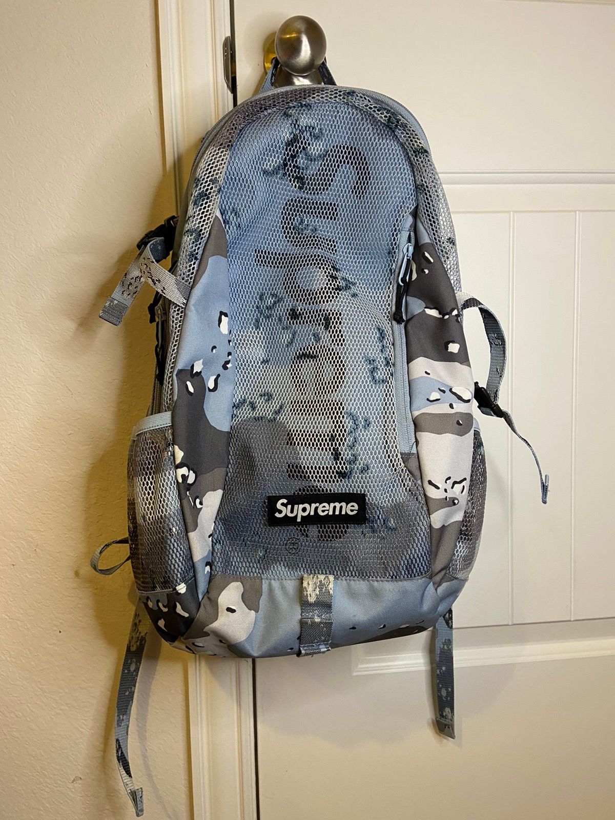 Supreme Backpack (SS20) Blue Chocolate Chip Camo, Computers & Tech, Parts &  Accessories, Laptop Bags & Sleeves on Carousell
