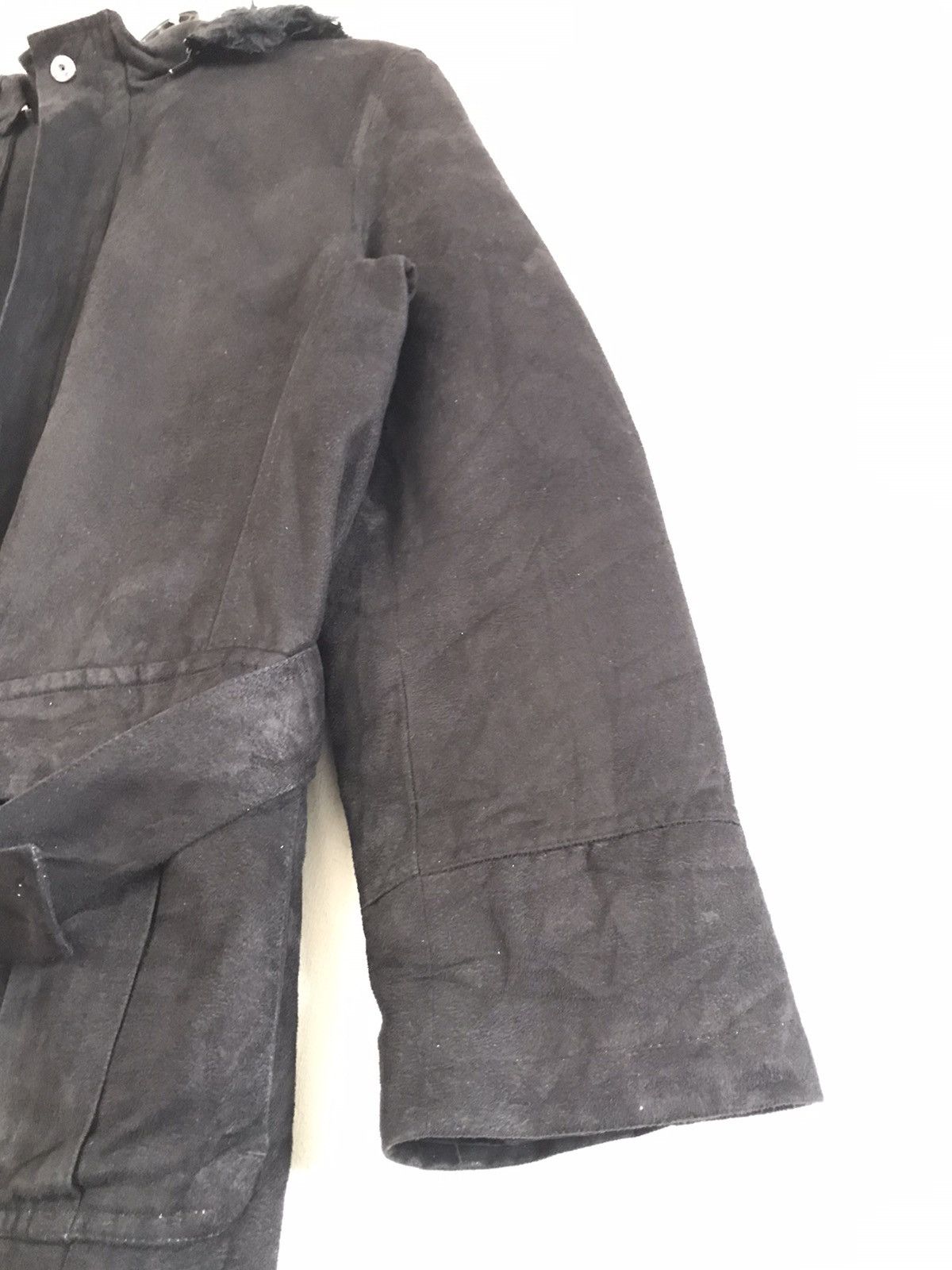 Comme Ca Ism Fur Leather Jacket