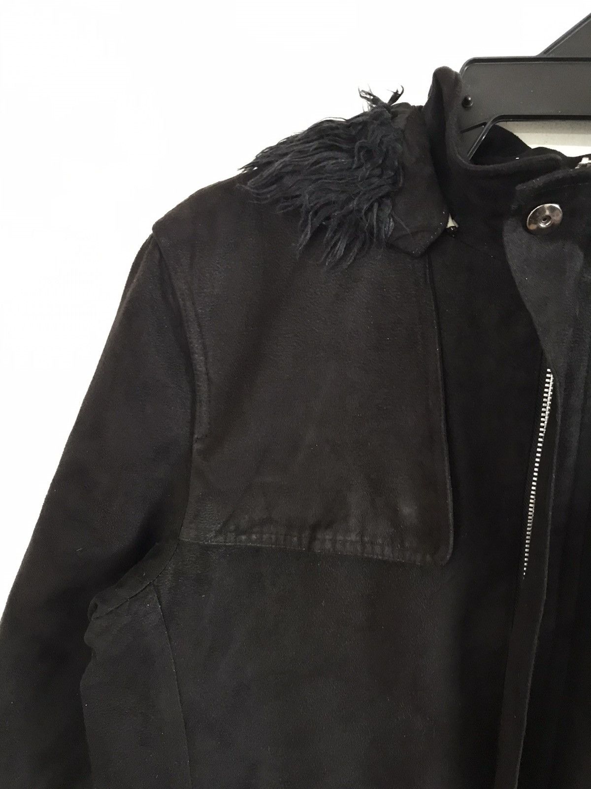 Comme Ca Ism Fur Leather Jacket