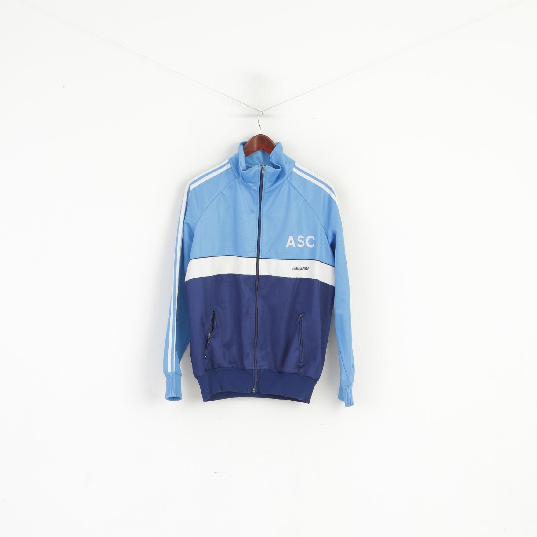 Adidas × Vintage Adidas Men M Sweatshirt Blue Vintage West Germany 2736 Size US M / EU 48-50 / 2 - 1 Thumbnail