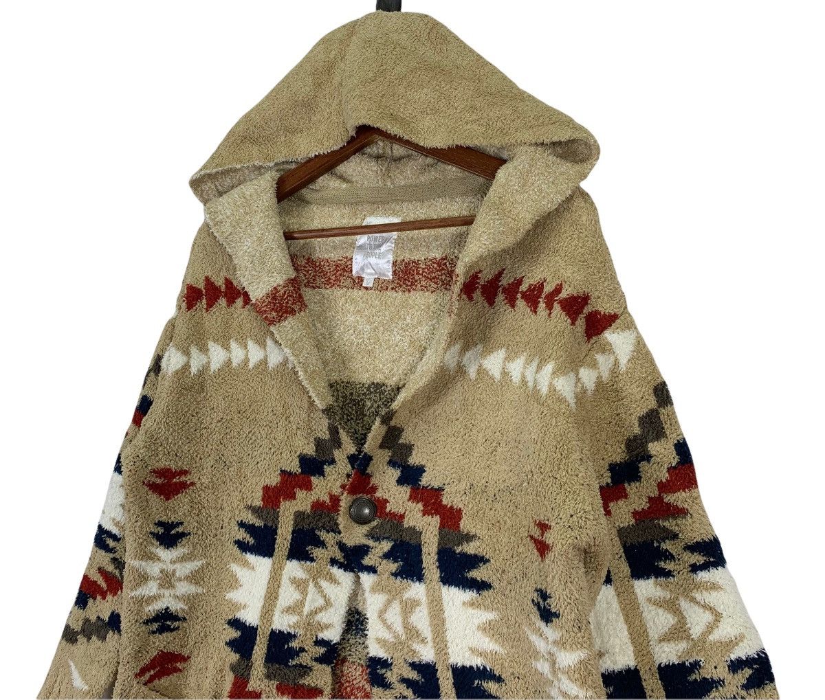 Aztech Mountain × Native × Vintage Vintage Power To The People Native Cardigan Hoodie Size US M / EU 48-50 / 2 - 4 Thumbnail