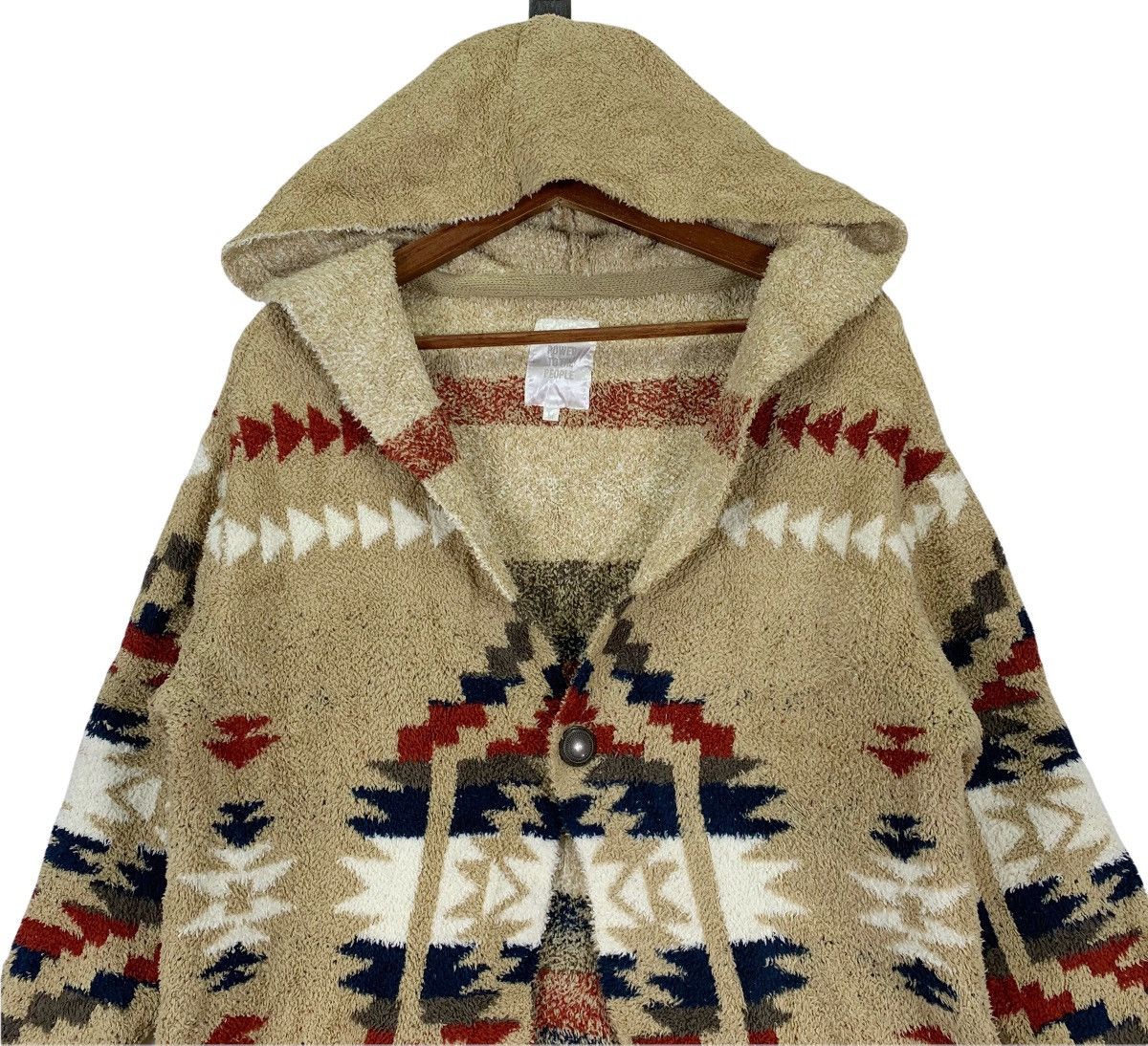 Aztech Mountain × Native × Vintage Vintage Power To The People Native Cardigan Hoodie Size US M / EU 48-50 / 2 - 3 Thumbnail