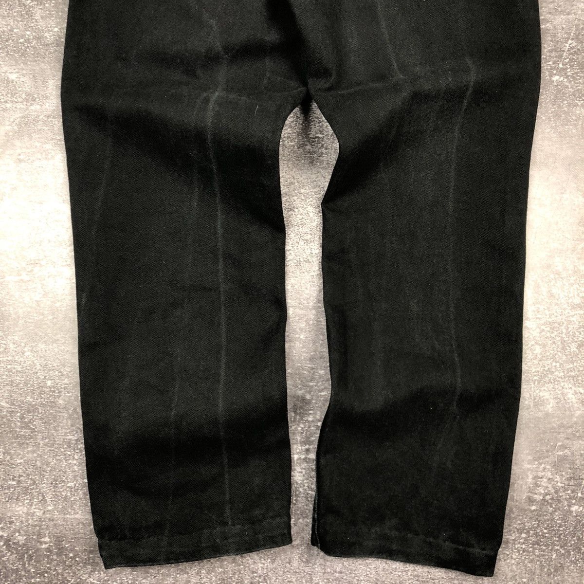 Lee Vintage 90s Lee 33x30 Made in USA Black Washed Denim Size US 33 - 4 Thumbnail