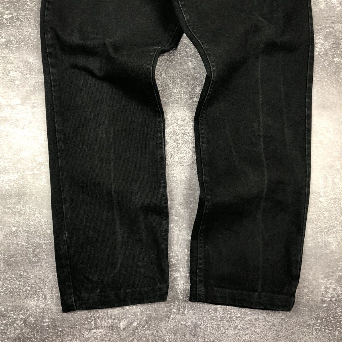 Lee Vintage 90s Lee 33x30 Made in USA Black Washed Denim Size US 33 - 6 Thumbnail