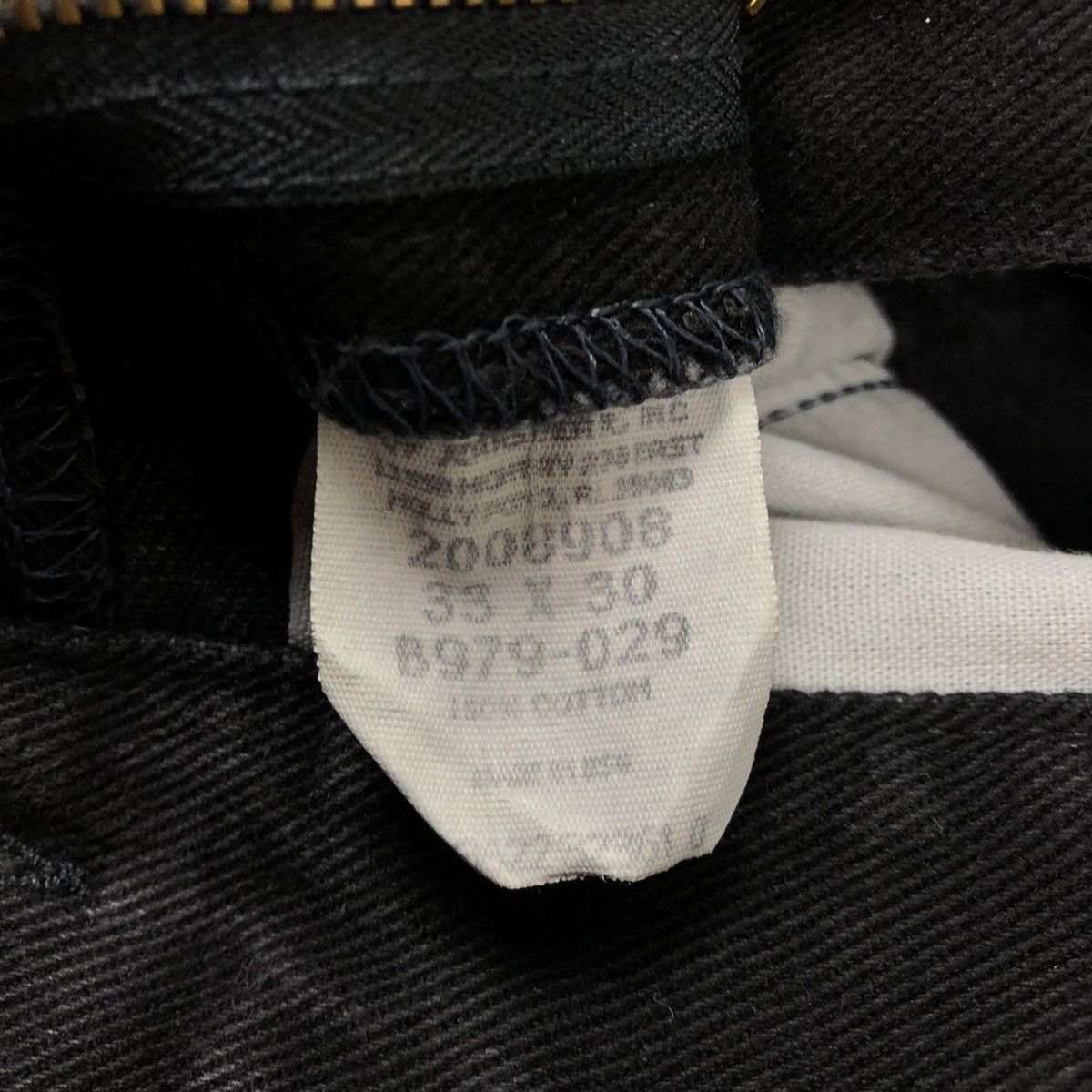 Lee Vintage 90s Lee 33x30 Made in USA Black Washed Denim Size US 33 - 10 Thumbnail