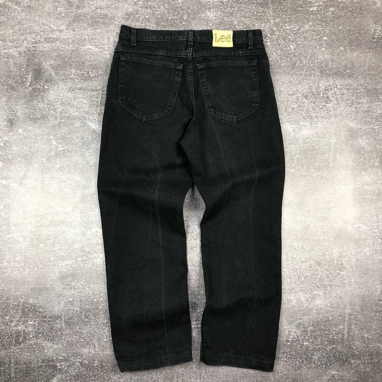 Lee Vintage 90s Lee 33x30 Made in USA Black Washed Denim Size US 33 - 1 Thumbnail