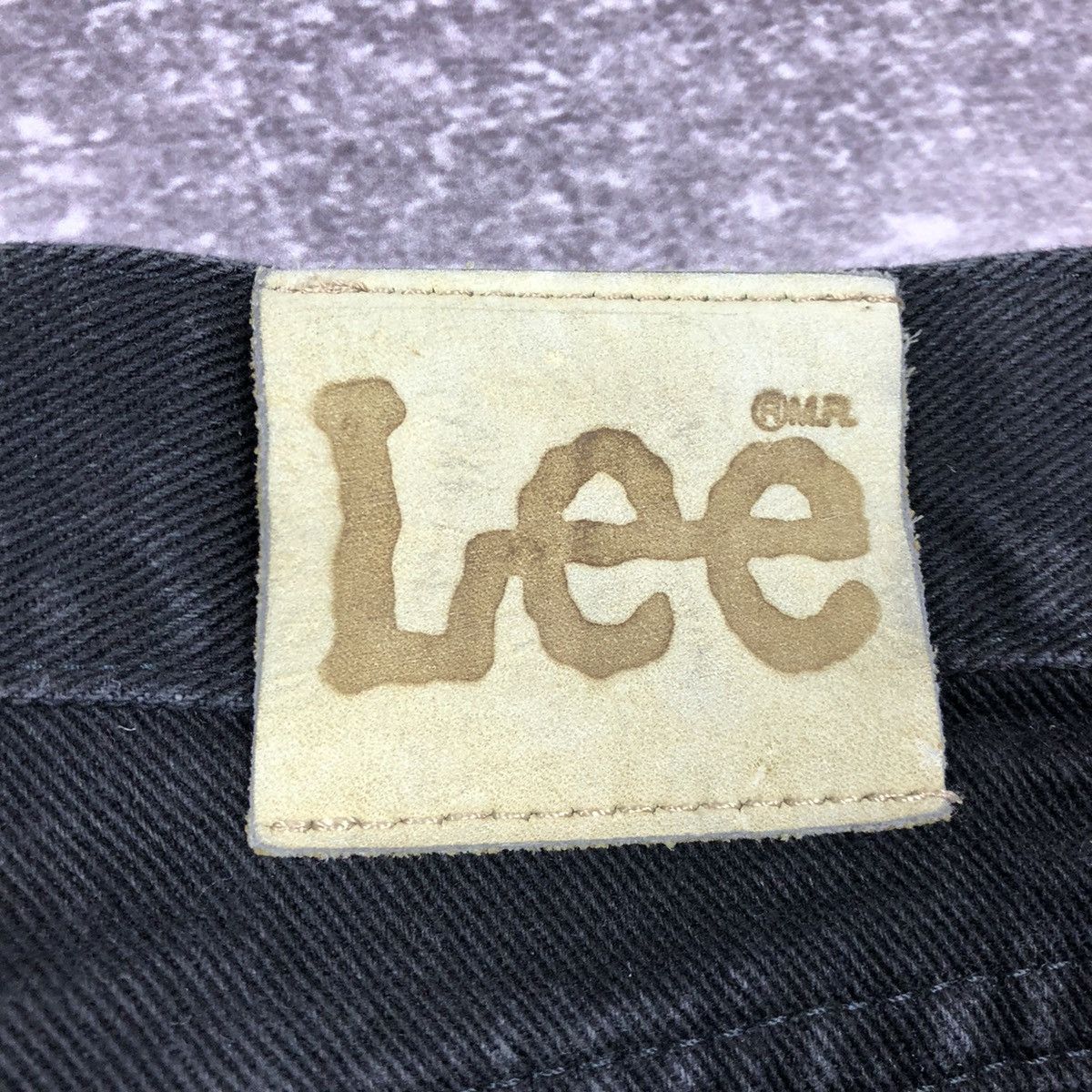 Lee Vintage 90s Lee 33x30 Made in USA Black Washed Denim Size US 33 - 14 Thumbnail