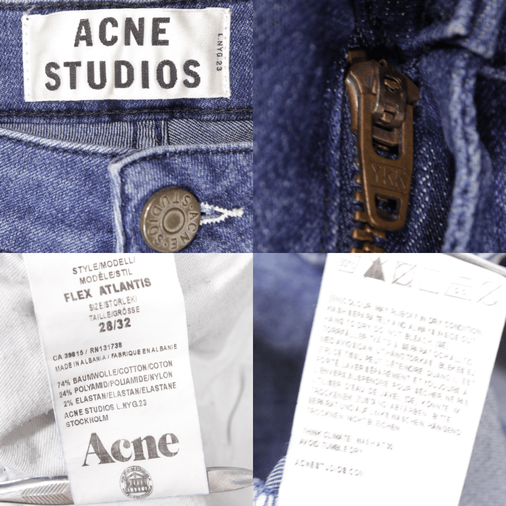 Acne Studios Flex Atlantis Jeans Size 28" / US 6 / IT 42 - 8 Thumbnail