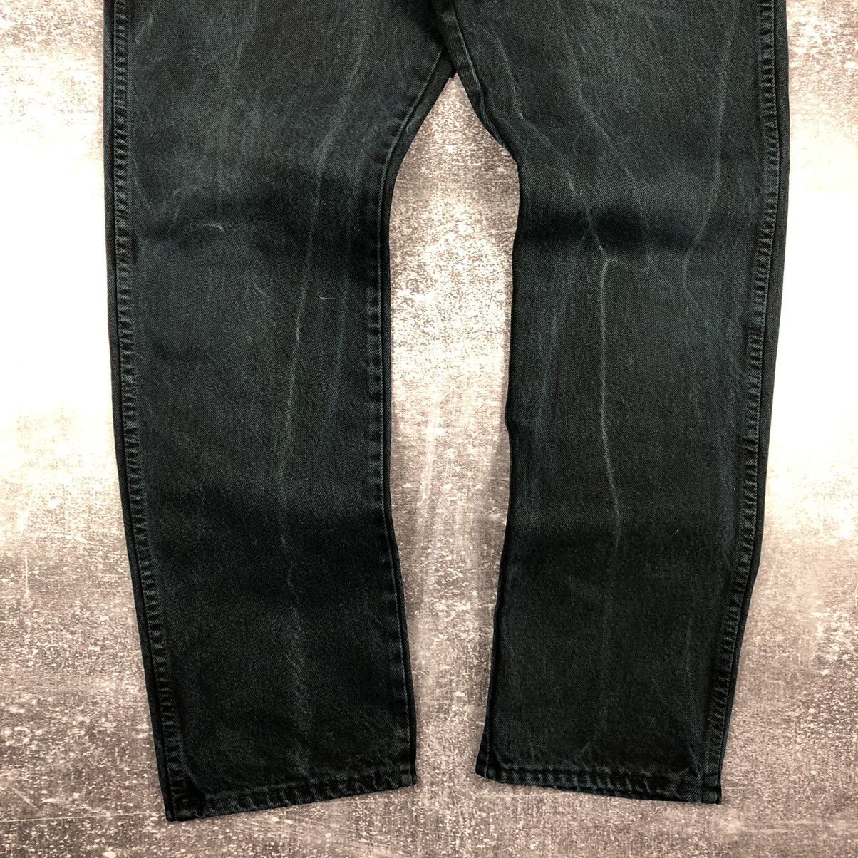 Vintage Vintage 90s Wrangler Made in UK Navy Washed Faded Size US 33 - 7 Thumbnail
