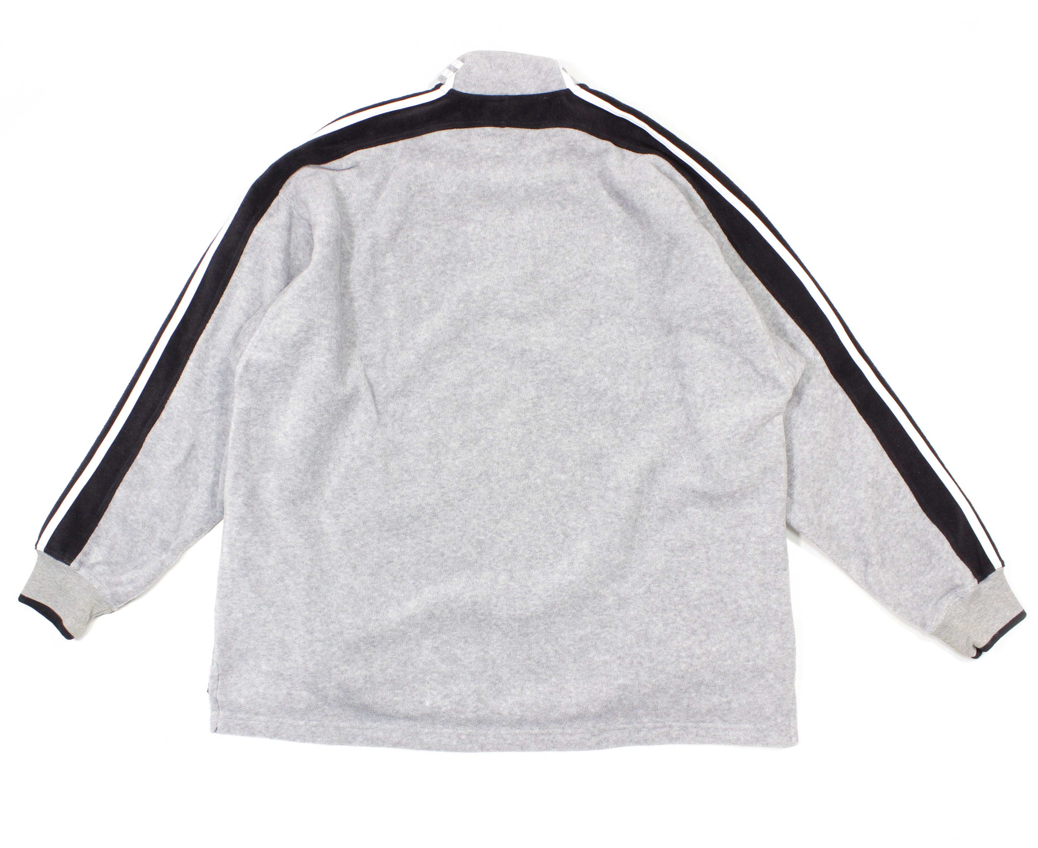 Adidas 90S Logo Fleece Jacket Size US L / EU 52-54 / 3 - 2 Thumbnail