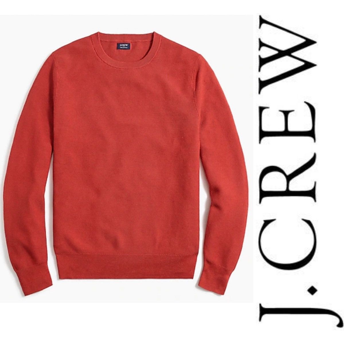 J.Crew J.CREW NWOT Coral Sweater Cotton Crew Neck Pullover Sz XL Size US XL / EU 56 / 4 - 9 Thumbnail