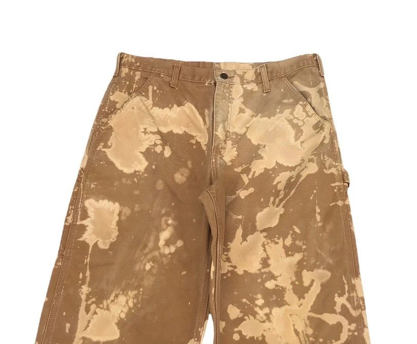 Carhartt × Vintage 🔥🔥Carhatt Carpenter Union Made Worker Custom Bleached Pants Size US 34 / EU 50 - 3 Thumbnail