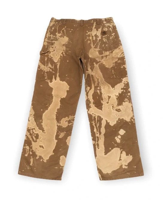Carhartt × Vintage 🔥🔥Carhatt Carpenter Union Made Worker Custom Bleached Pants Size US 34 / EU 50 - 2 Thumbnail