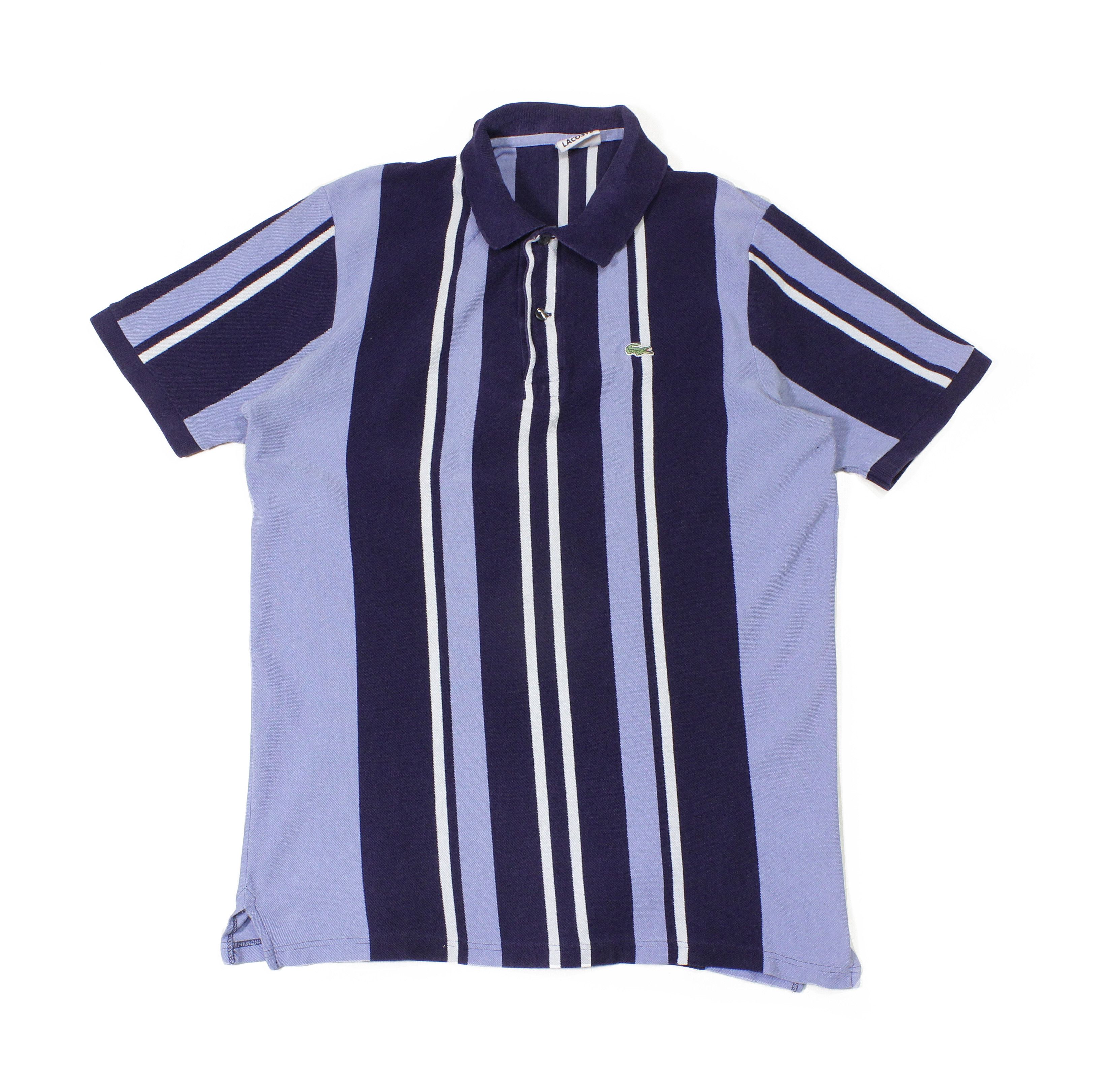 Lacoste 90S Logo Striped Polo Vintage Size US L / EU 52-54 / 3 - 1 Thumbnail