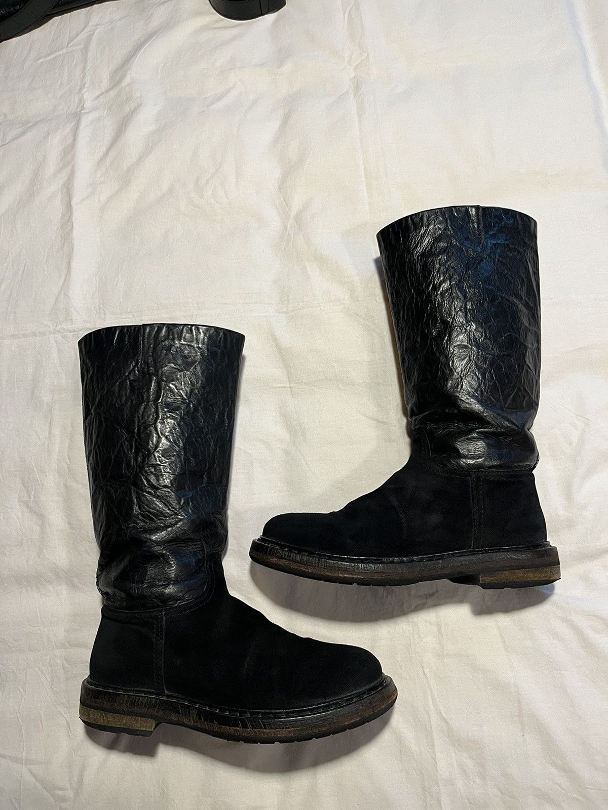 Ann Demeulemeester Ann Demeulemeester pirate suede/leather