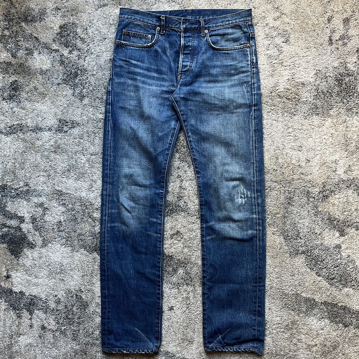 Dior Dior blue washed clawmark jeans | Grailed