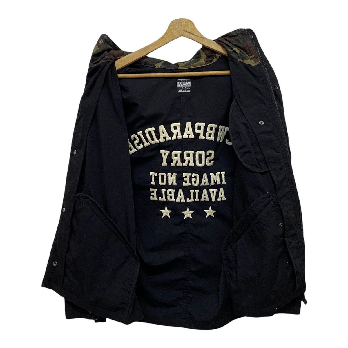 Japanese Brand × Vintage RARE‼️RODEO CROWN RCWB PARADISE LINED CAMO BUTTON ZIP JACKET Size US S / EU 44-46 / 1 - 3 Thumbnail
