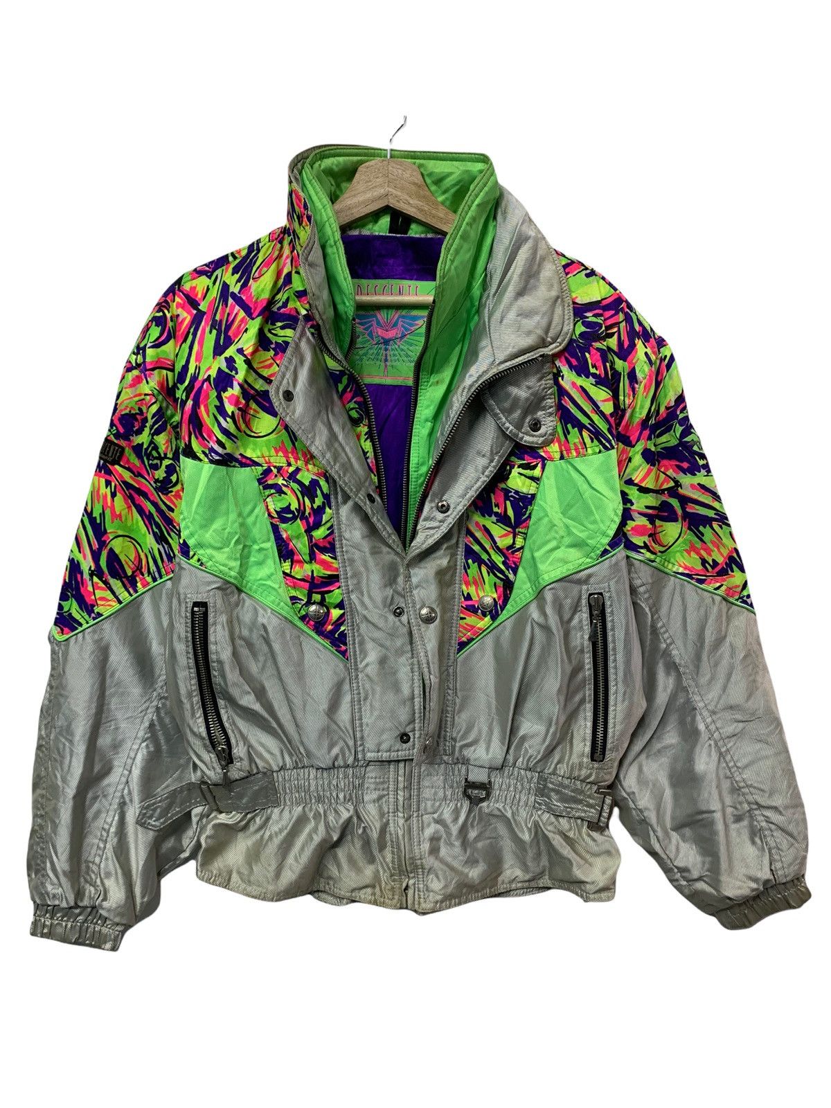 🔥VTG DESCENTE MULTICOLOUR SKI JACKETS