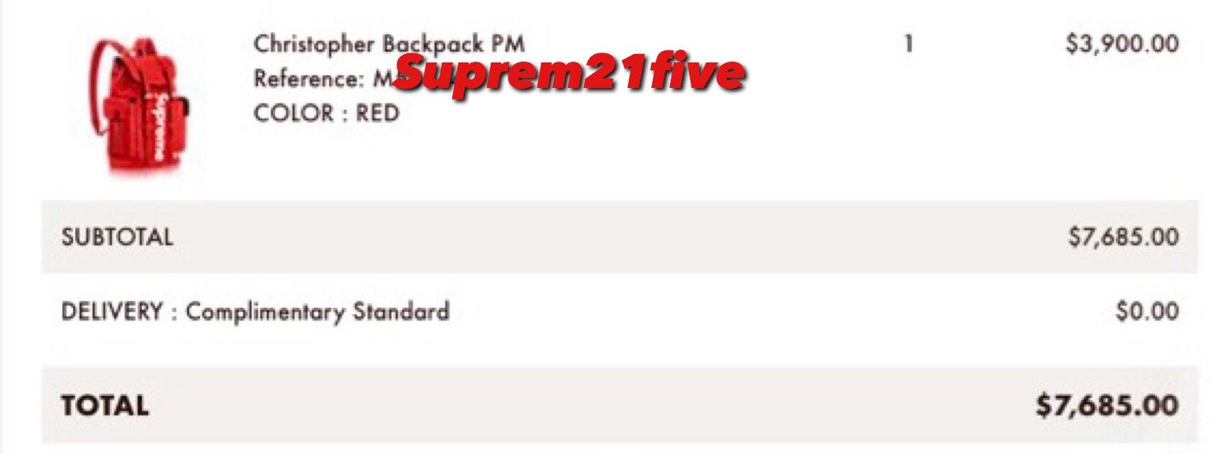 Louis Vuitton × Supreme Supreme Louis Vuitton Christopher Bag Red Size ONE SIZE - 2 Thumbnail