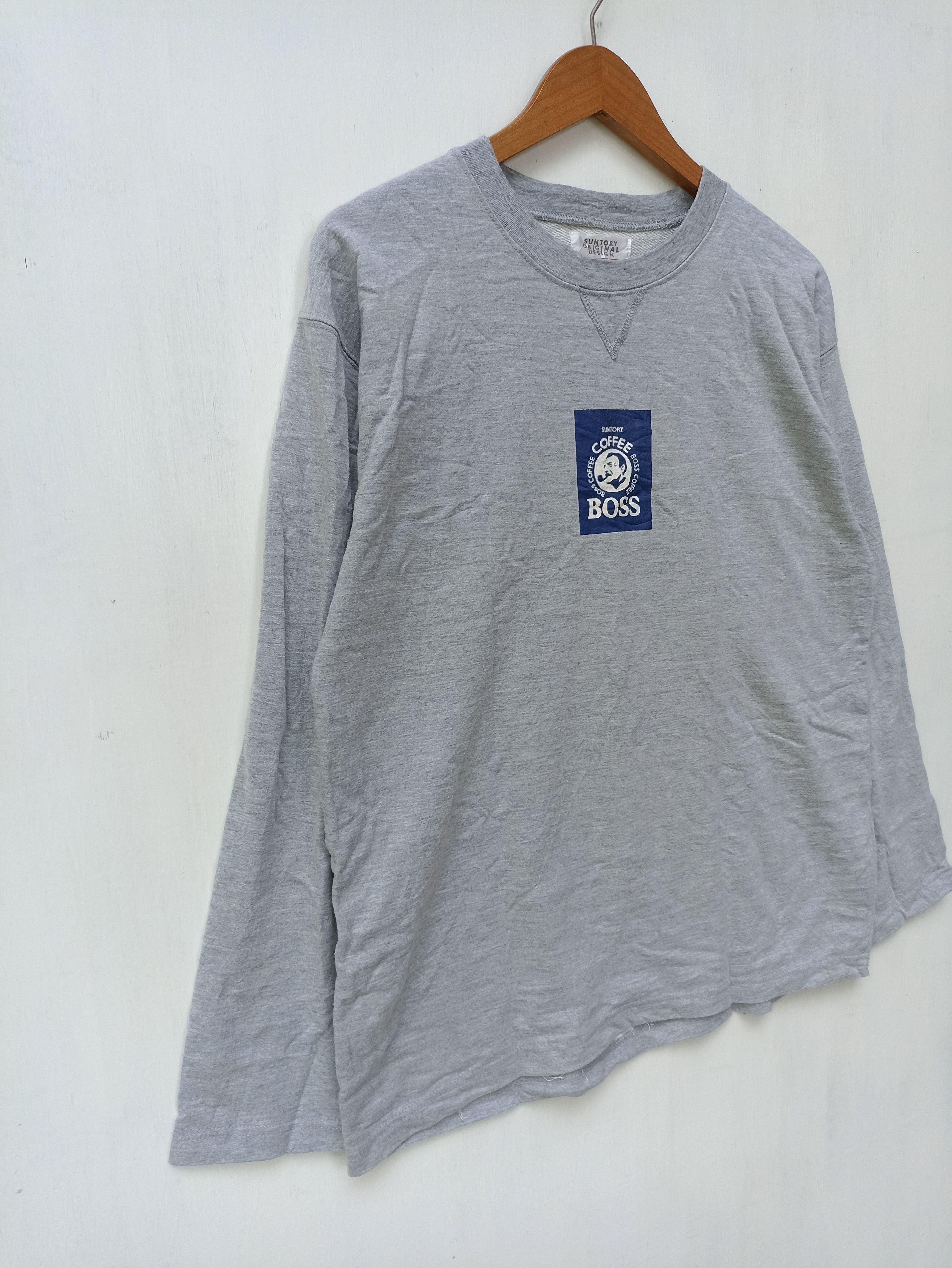 Japanese Brand Suntory Boss Coffee long sleeve t shirt Size US M / EU 48-50 / 2 - 3 Thumbnail