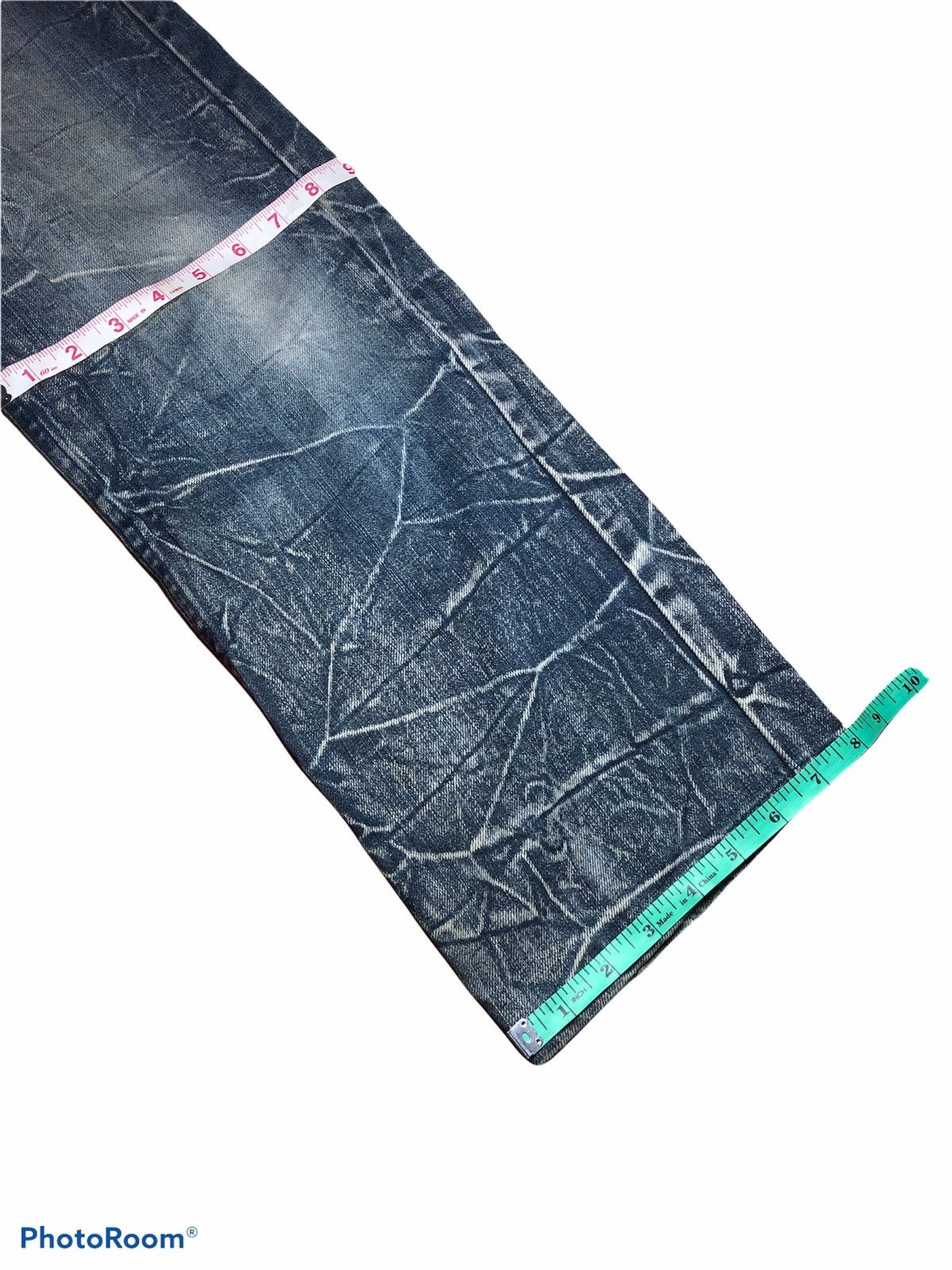 Japanese Brand NYLAUS DOUBLE WAIST ELECTRIC WASHED DENIM Size US 32 / EU 48 - 8 Thumbnail