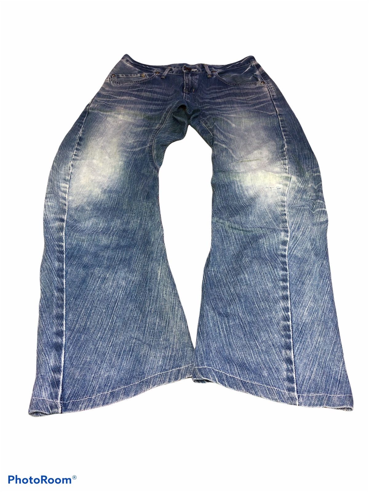 Edwin × Japanese Brand TWIST CURVE⚡️EDWIN XV FUNCTION DISTRESSED DENIM Size US 32 / EU 48 - 2 Thumbnail