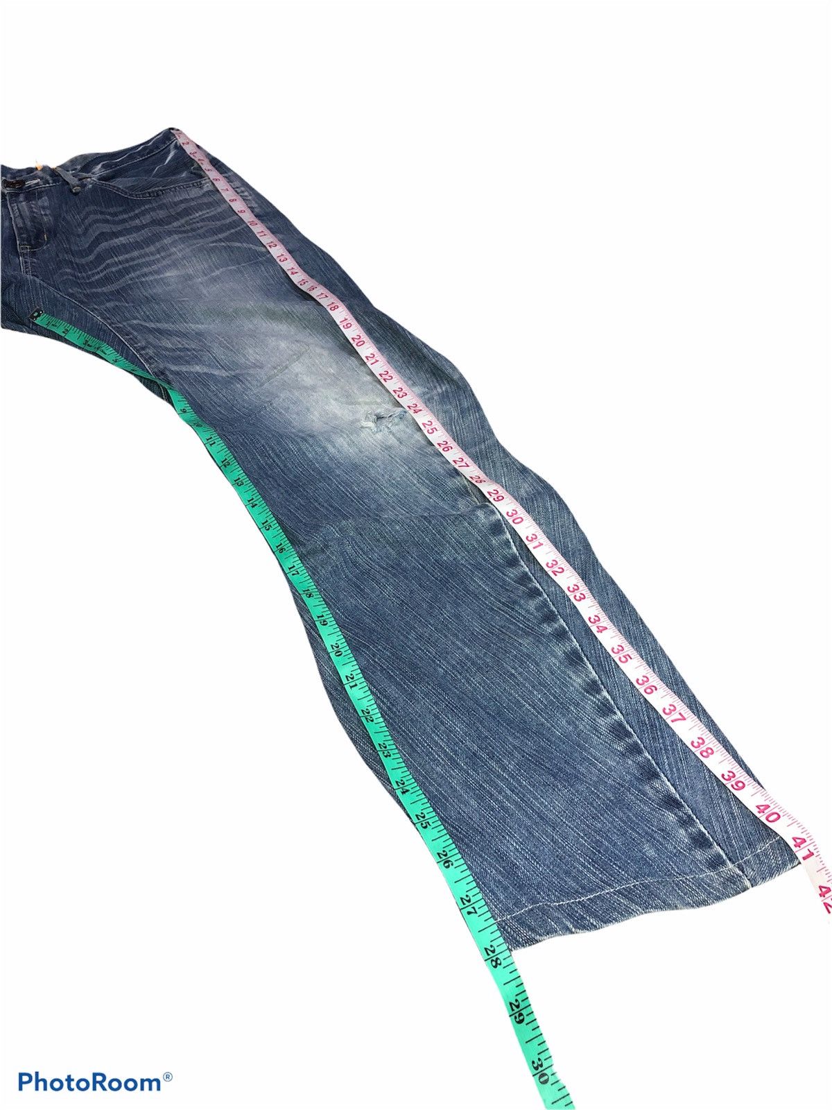 Edwin × Japanese Brand TWIST CURVE⚡️EDWIN XV FUNCTION DISTRESSED DENIM Size US 32 / EU 48 - 9 Thumbnail