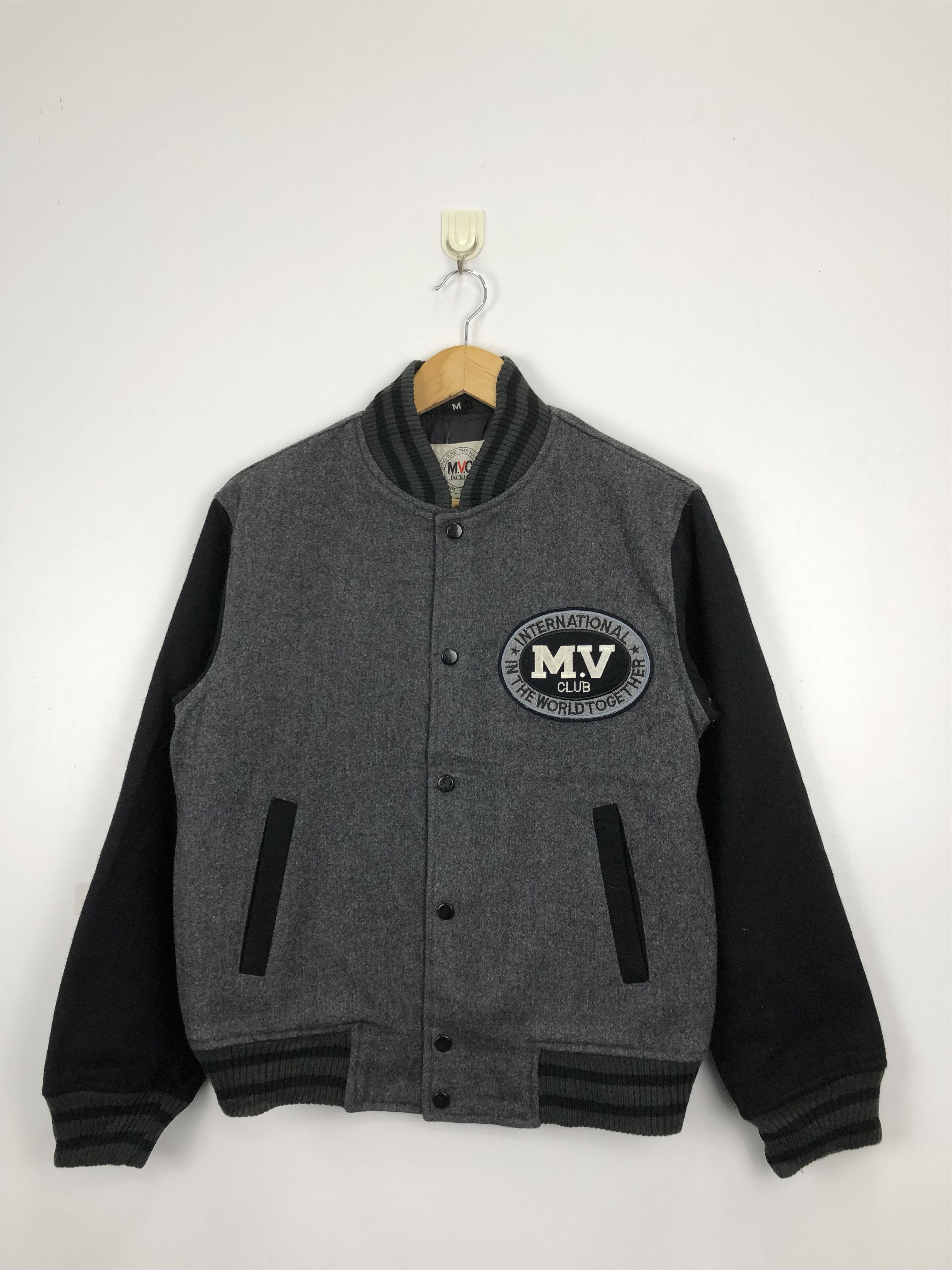 Japanese Brand Vintage Japanese Brand Wool Varsity Jacket V0363 Size US M / EU 48-50 / 2 - 1 Thumbnail